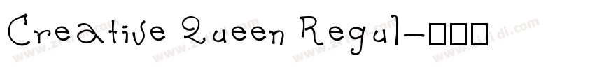 Creative Queen Regul字体转换